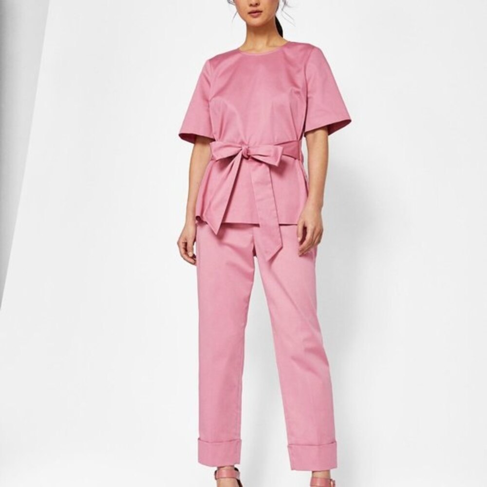 Ted Baker London Tie Waist Kimono Sleeve Top (NWT)